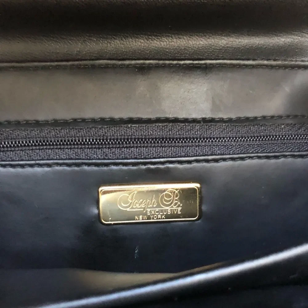 Joseph B Exclusive New York Purple Satchel Bag